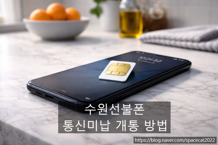  수원선불폰 통신 미납 상태에서도 바로 개통 방법
