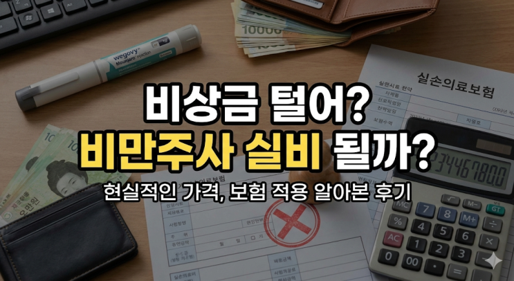  [제목] 비상금 털어서라도 맞고 싶었던 그 주사... 실비 처리 되는지 알아보다가 포기한 썰 (위고비/마운자로)