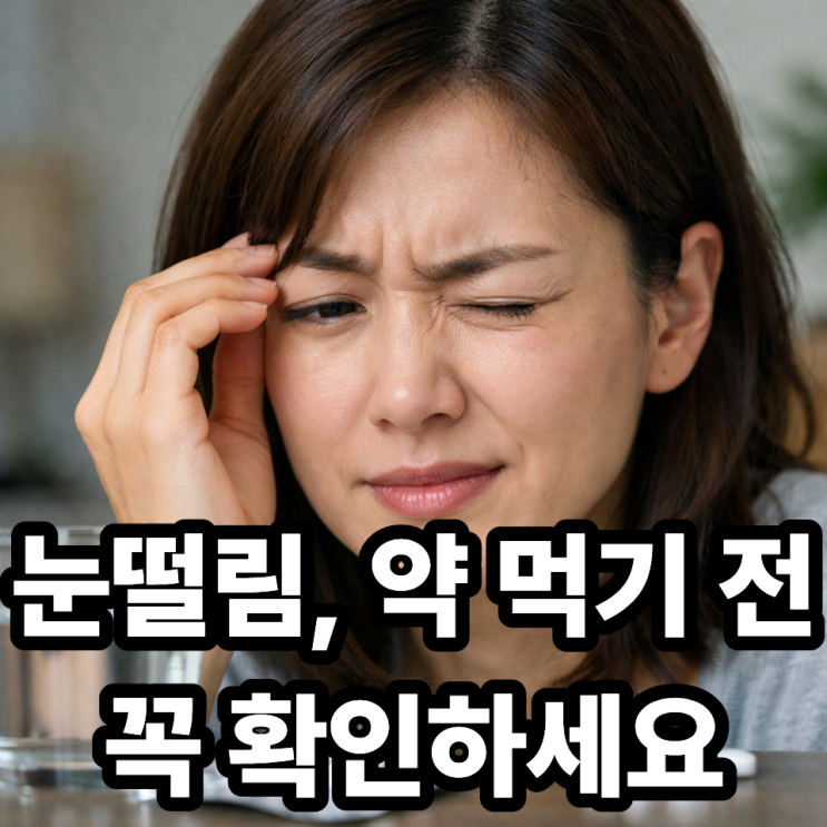  눈떨림, 약 먹어야 할까? 자연 회복 가능한 경우 vs 치료가 필요한 경우