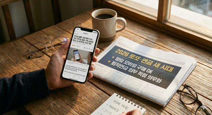 2026년 최신 뉴스: 평일 로또 모바일 구매 방법 및 5천원 한도 제한 총정리