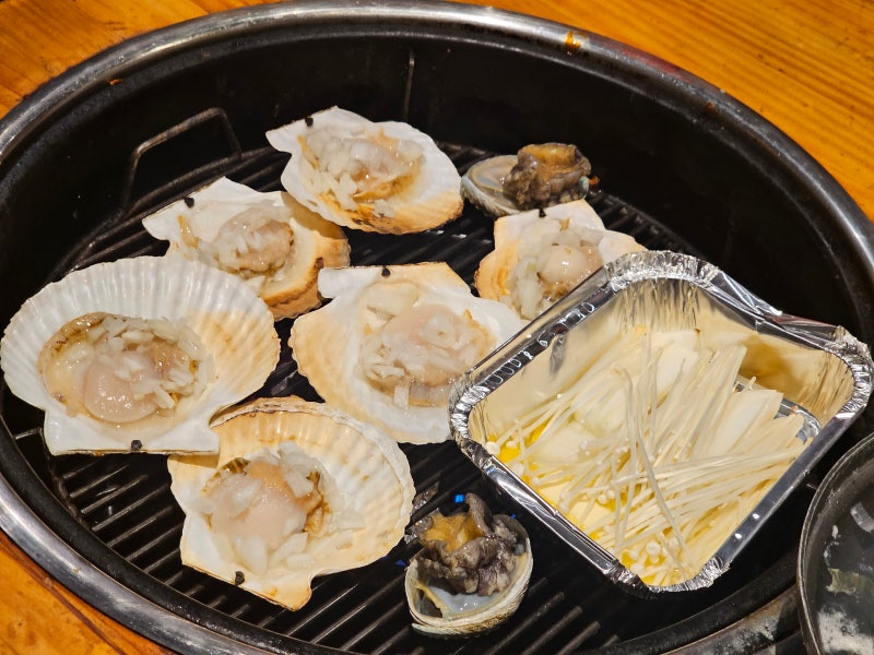 부산 송도해수욕장 조개구이 맛집 송도통큰조개 가리비 세트 메뉴 추천