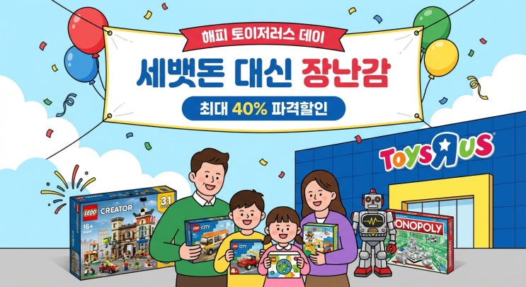  세뱃돈 대신 장난감｜롯데마트 토이저러스 설 맞이 최대 40% 파격할인 총정리