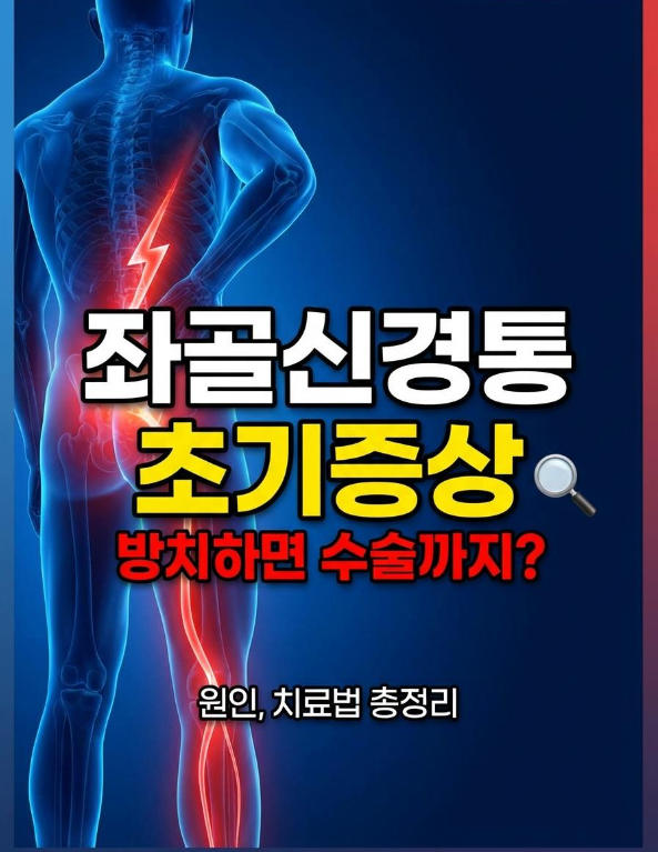 좌골신경통 초기증상방치하면 정말 수술까지 갈까? (원인·치료법 총정리)