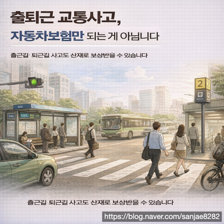  출퇴근 교통사고 산재 신청 방법과 자동차보험 보상 정리