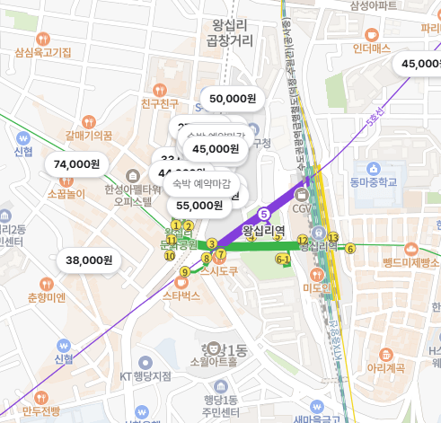  왕십리역 모텔 실패 없는 탑3