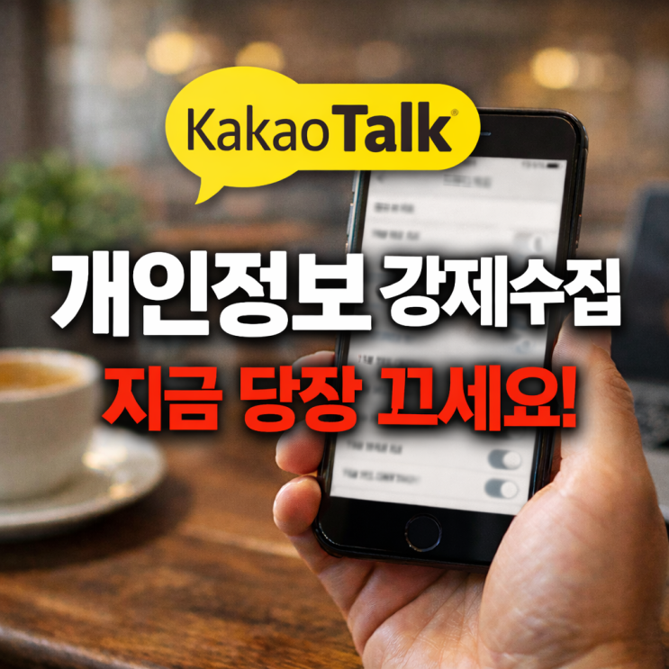  카톡 개인정보 강제 수집 막기! 동의 거부하는 설정 방법