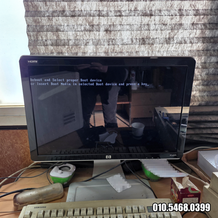  금호동 컴퓨터수리 Reboot and Select proper Boot device LITE-ON SSD 120GB 고장 출장 해결