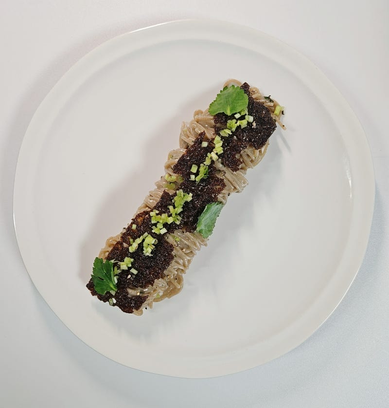잉걸불에 태운(듯한) 도토리 국수 집에서 맛있게 만드는 법 레시피 집에서 만들기 대공개
