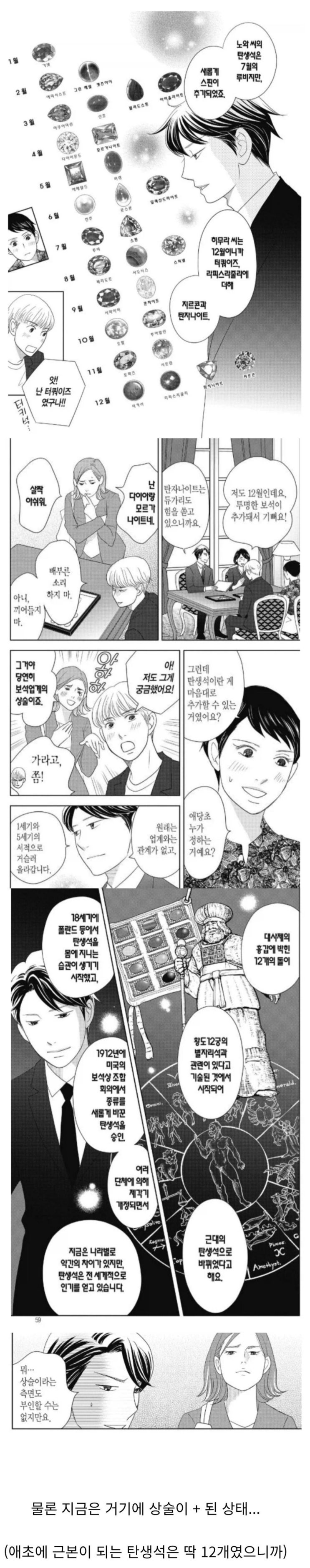  원래는 보석 회사의 상술로 시작된게 아니었던 탄생석.manhwa