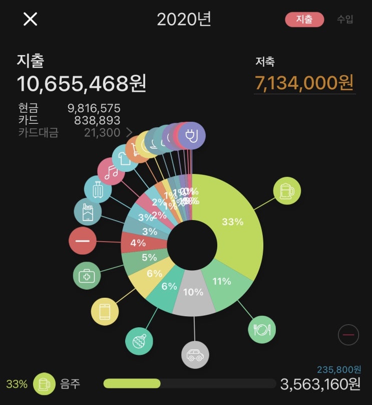  40대 1인가구 남자 2025년 가계부 지출