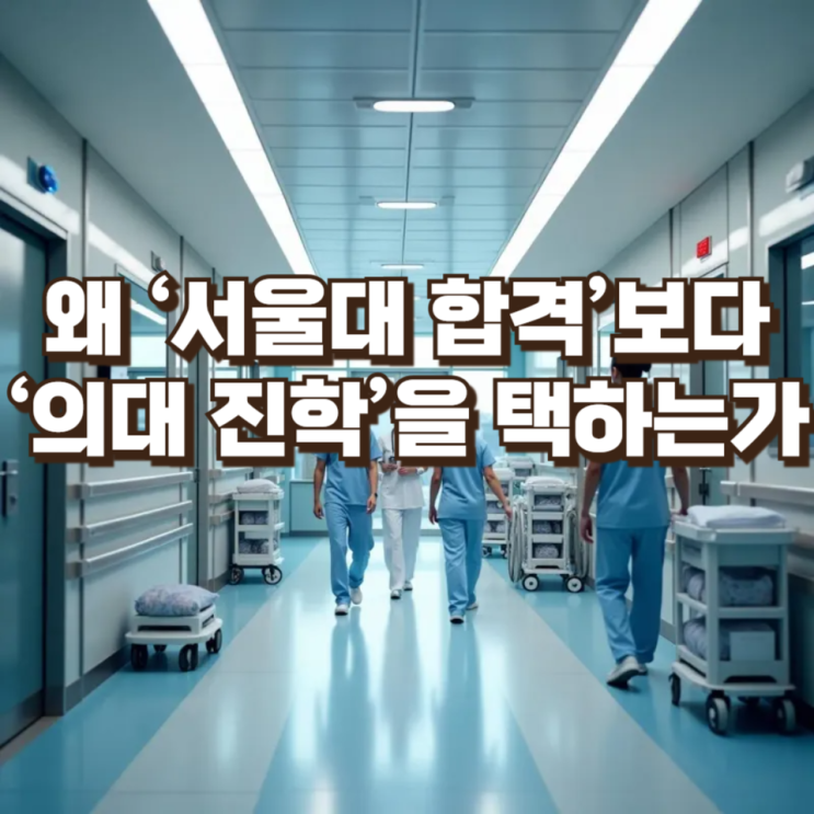  왜 ‘서울대 합격’보다 ‘의대 진학’을 택하는가― 계약학과·공대를 압도하는 의대 선택의 구조적 이유