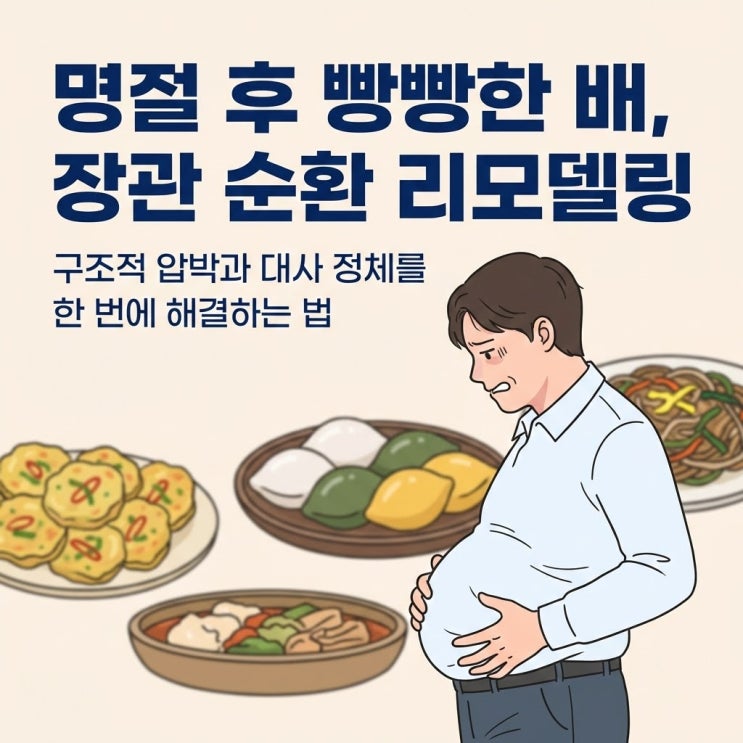  명절 음식 먹고 배가 빵빵하다면? '장관 순환' 리모델링이 답입니다