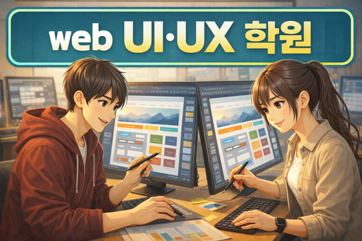  웹 UIUX 학원, 화면을 잘 만드는 것보다 흐름을 이해하는 게 먼저입니다