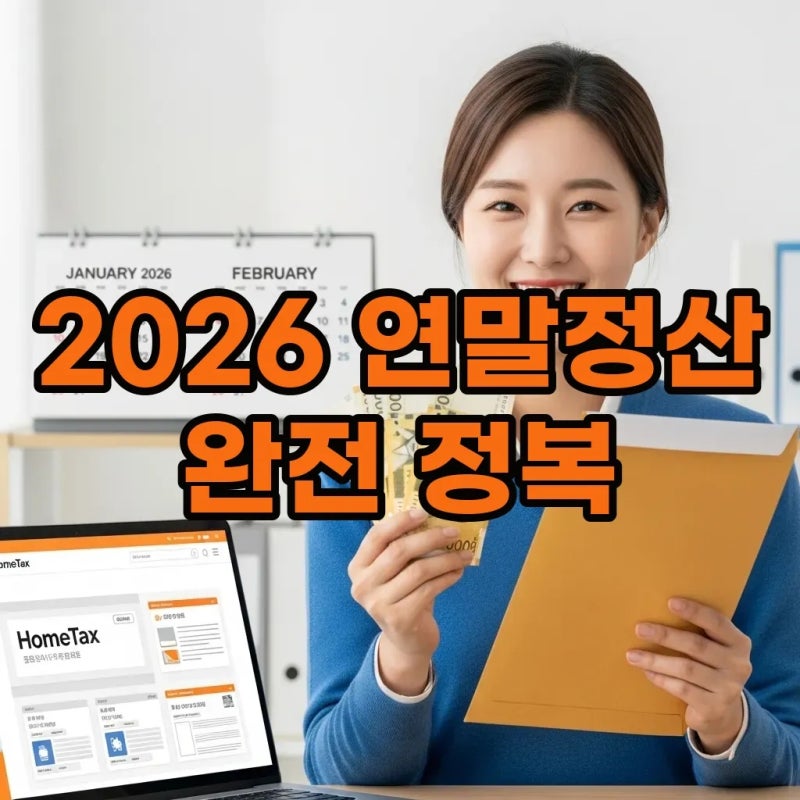 2026 연말정산기간 일정 확인하고 13월의 월급 제대로 챙기는 법