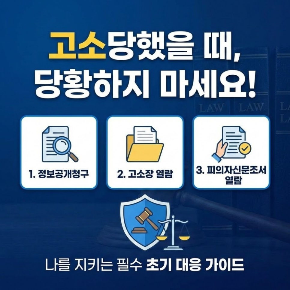 고소당했을때 정보공개청구 고소장 열람 피의자신문조서 열람