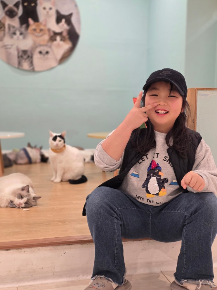  2월 첫째주 아직도 끝나지 않은 겨울방학 이야기 in 명동 고양이카페
