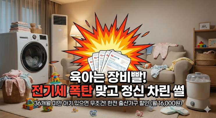  쌍둥이 키우며 건조기 펑펑 돌리다 전기세 보고 기절할 뻔한 썰 (feat. 한전)