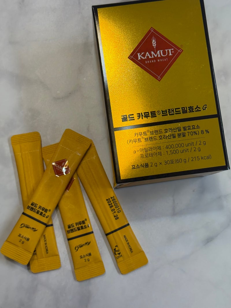 [효소] 이지혜 효소, 그레이온 골드카무트효소G 30포 솔직후기