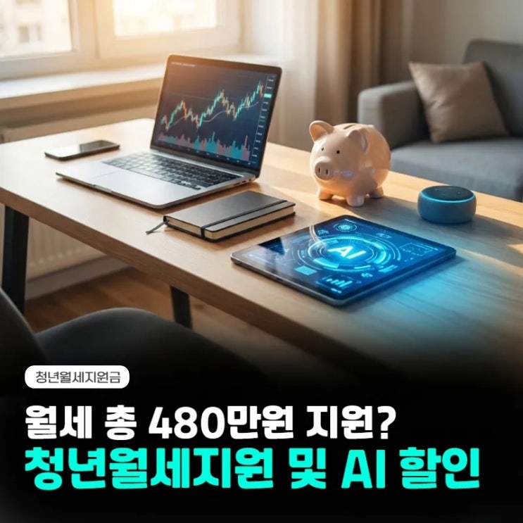  청년월세지원금 480만원 아끼고, 제미나이 AI 할인 혜택도 보자