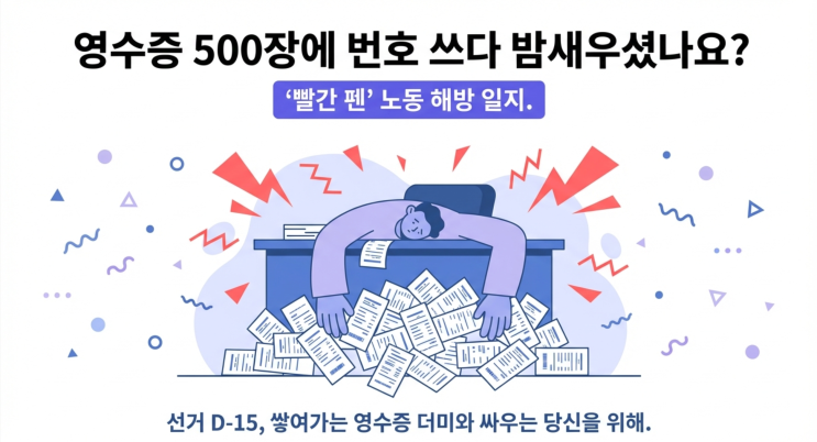  선거 영수증 일련번호 자동화로 야근 없애는 회계 관리 방법