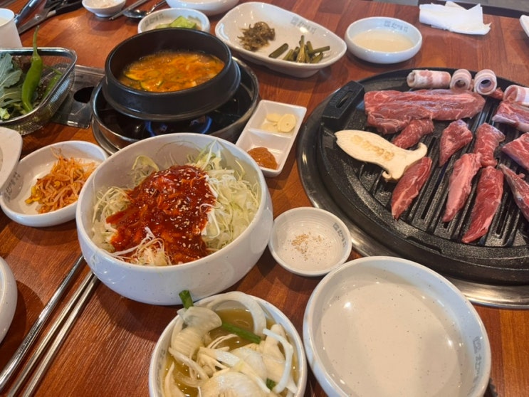 관평동삼겹살 아이와 가기 좋은 대전 관평동 고깃집 한마음정육식당 대전관평점 방문 후기