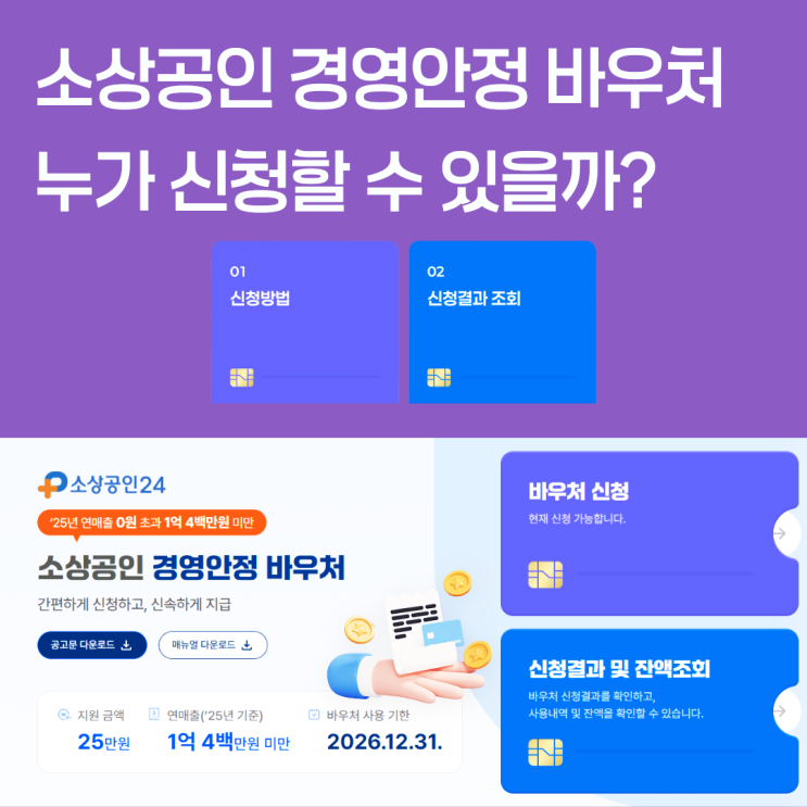  2026 소상공인 경영안정 바우처 총정리 | 직접 신청해서 선정된 기록