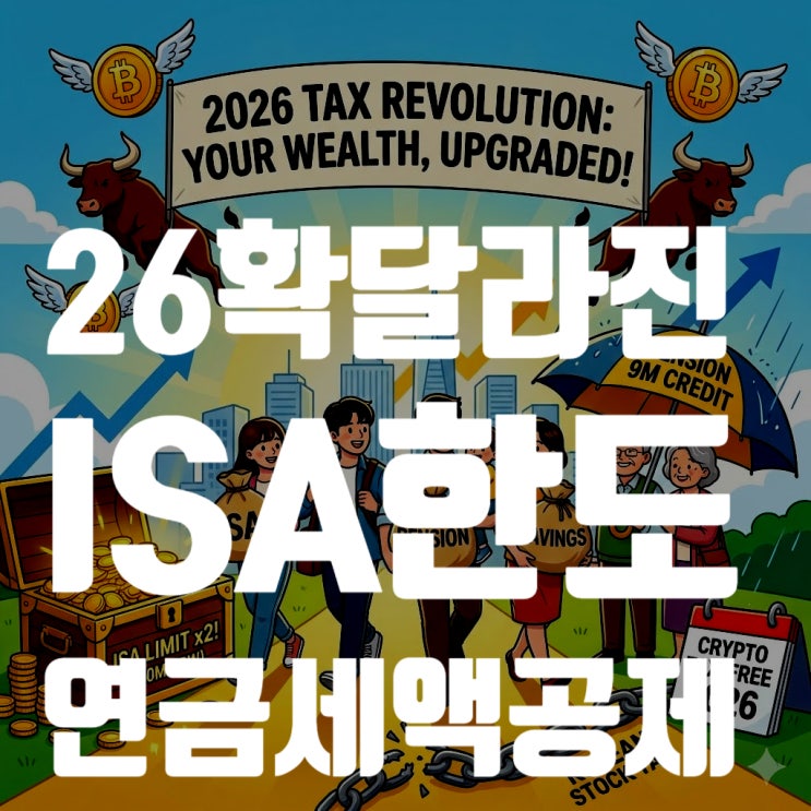  [2026년 총정리] 확 달라진 ISA 한도 & 연금 세액공제 완벽 해부 (금투세 폐지)
