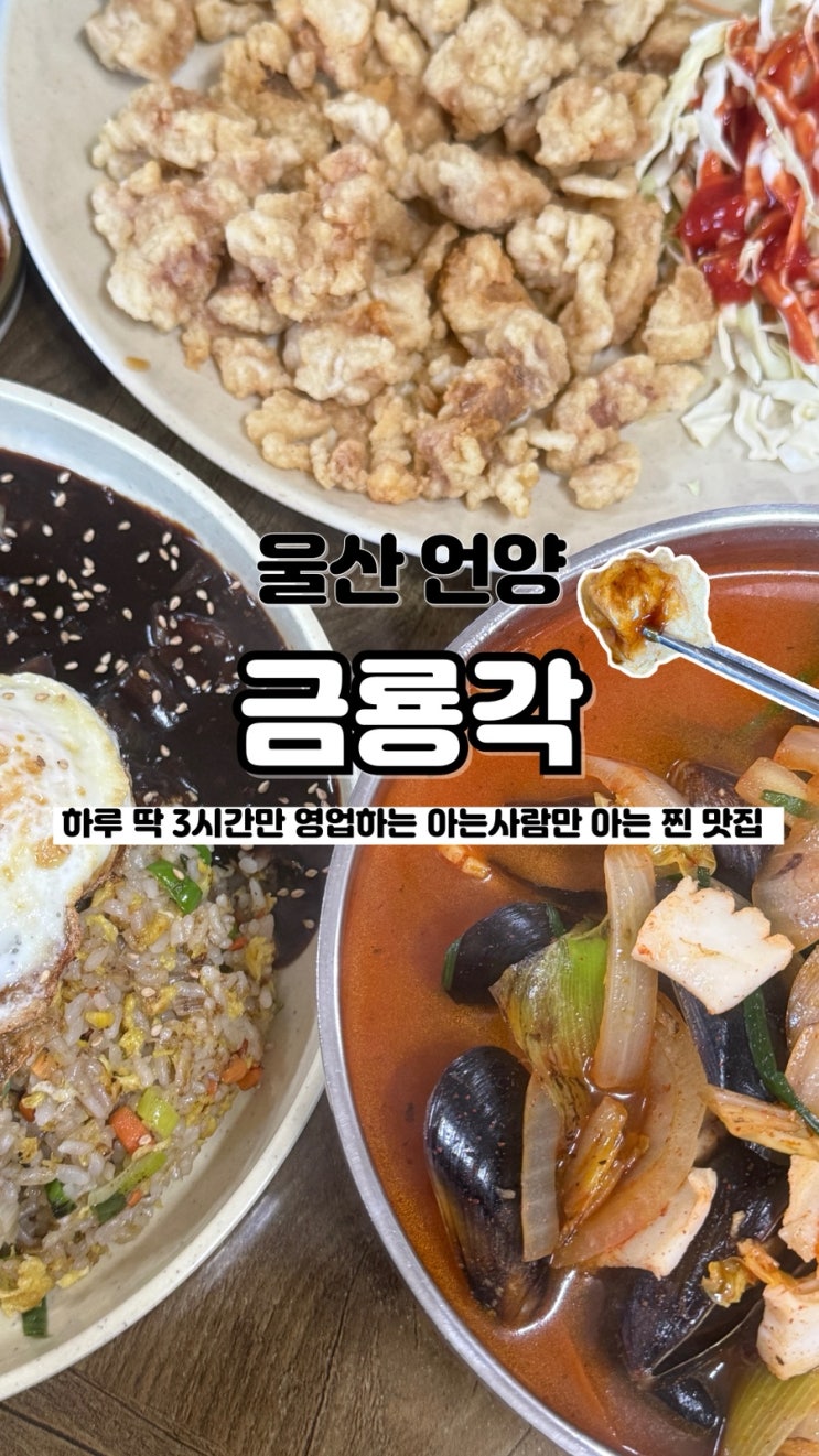  하루 딱 3시간 영업하는 어르신들도 줄 서서 먹는 언양 현지인 맛집 금룡각