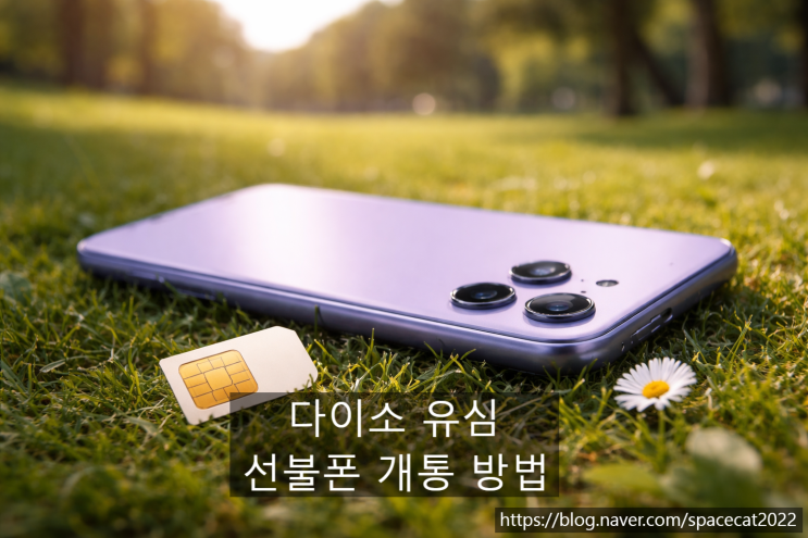  다이소 유심으로 선불폰 개통하는 절차 한눈에 정리