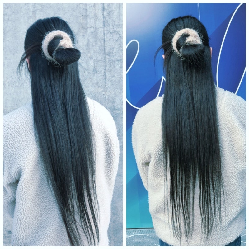 반묶음 가시번 하는 방법, 헤어곱창 초간단 활용법