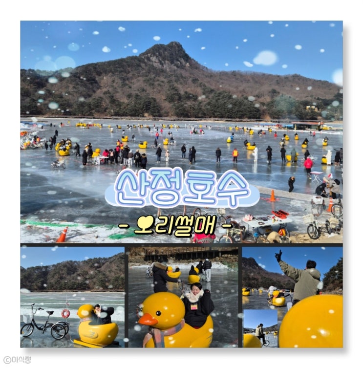  [ 포천 ] 호수에서 썰매를 탈 수 있는 산정호수 썰매 축제｜오리 썰매