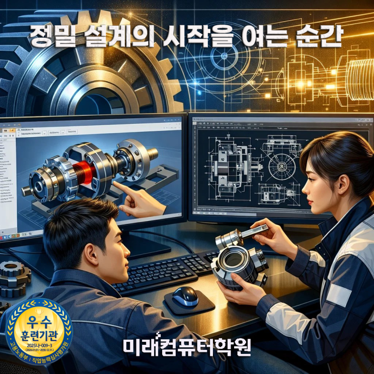  부산인벤터학원추천-3D 설계 못하면 취업 힘들다? 인벤터·오토캐드 기계설계 국비과정