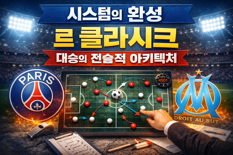  시스템의 완성: 르 클라시크 대승의 전술적 아키텍처. PSG vs 마르세유 결과 분석.