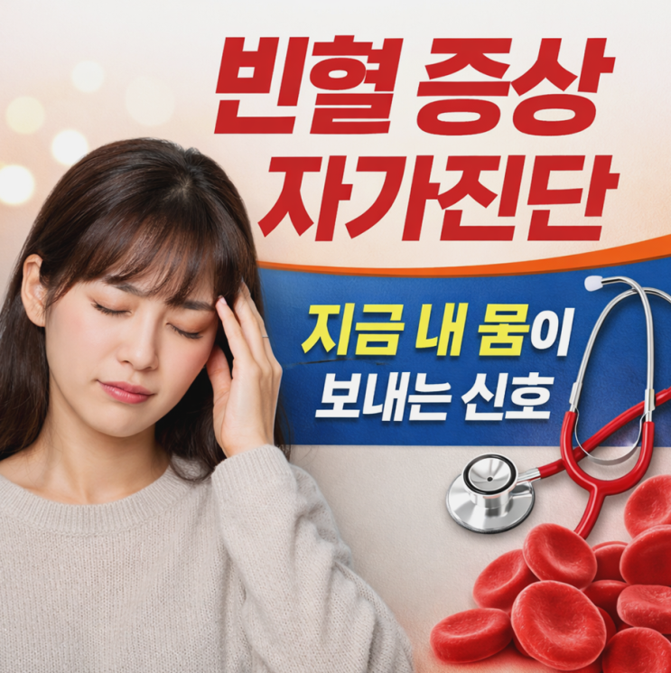  빈혈 증상 자가진단, 가볍게 넘기면 안 되는 몸의 신호