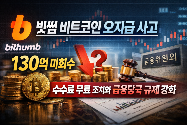  빗썸 비트코인 오지급 사고, 130억 미회수·수수료 무료 조치와 금융당국 규제 강화
