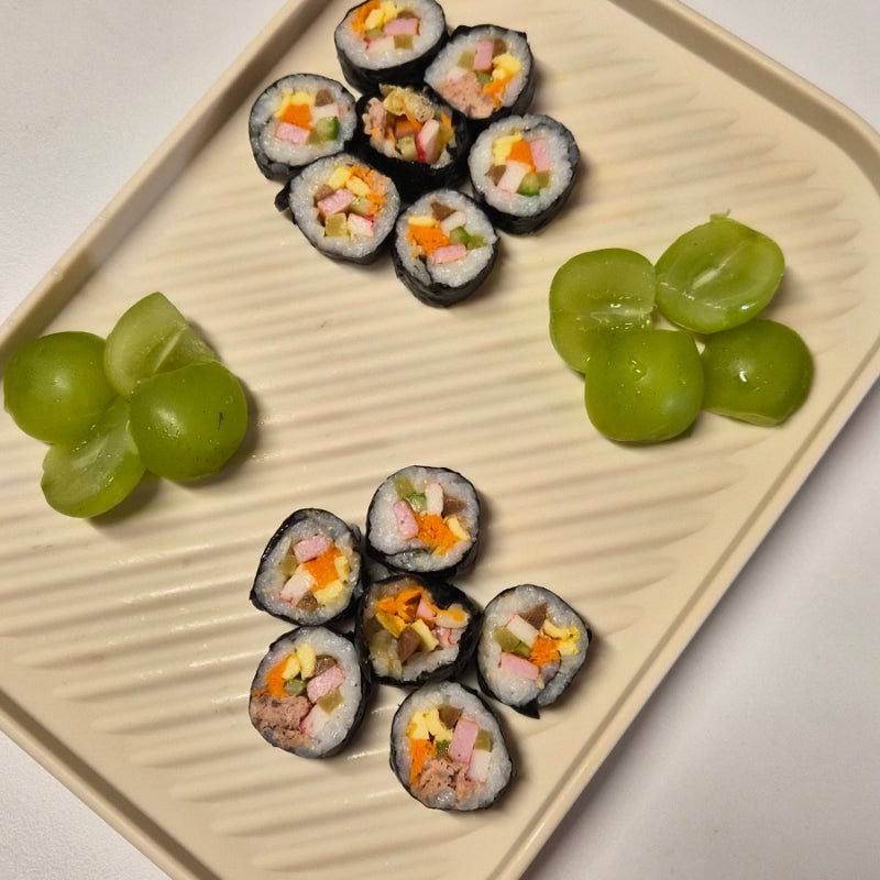 두돌아기 유아식 아기 김밥 만들기