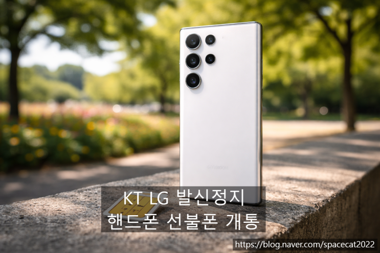  KT LG 발신정지 핸드폰 해제 선불폰 개통하기