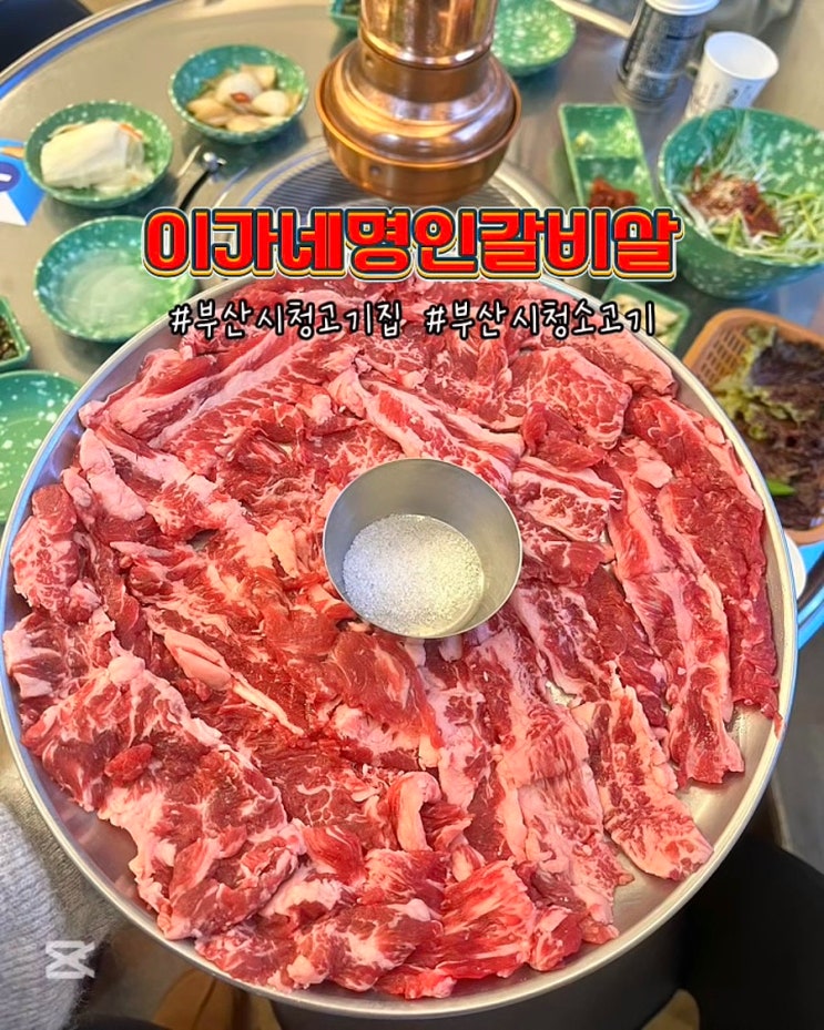  부산시청고기집 이가네명인갈비살 가성비 좋은 소고기맛집