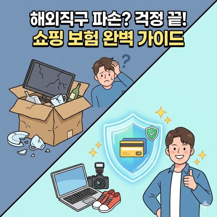  직구족 필수! 해외직구 파손 보험 가입부터 보상 청구까지 총정리 (비자/마스터 무료 혜택)