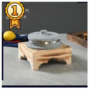 맞춤형 선택 1인용돌솥 가마솥 돌솥 솥밥 한식 업소용 식당 1인용 뚝배기 미니, 12cm (뚜껑+접....