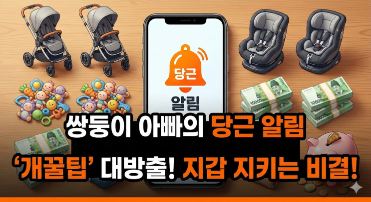  쌍둥이 키우면서 당근마켓 알림 덕분에 지갑 지킨 썰 (feat. 두배마마의 칭찬)