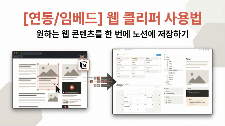  [Notion 연동/임베드] 웹 클리퍼 사용법 - 원하는 웹 콘텐츠를 한 번에 노션에 저장하기
