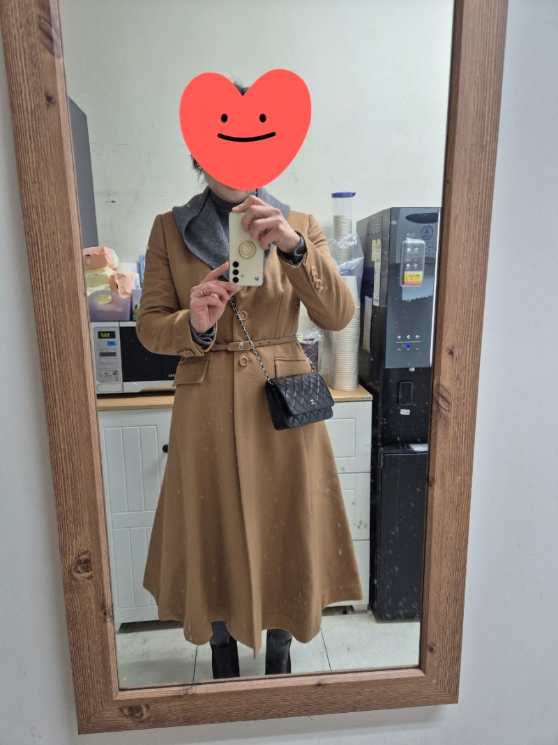 [미샤]미샤플레어코트 카멜100캐시미어 플레어핏 2탄*.*