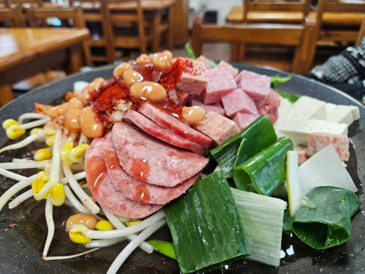  인천 부대찌개 맛집! 신흥부대고기!!