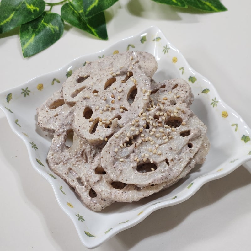 연근들깨무침 레시피, 고소함이 다른 연근 들깨소스 무침