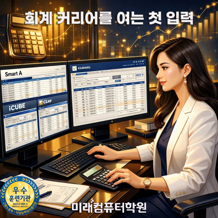  부산 국비지원 전산회계1급, 토요일·일요일(주말반) 단기 합격! 자격증 취득 후 회계사무원 취업까지 한 번에?