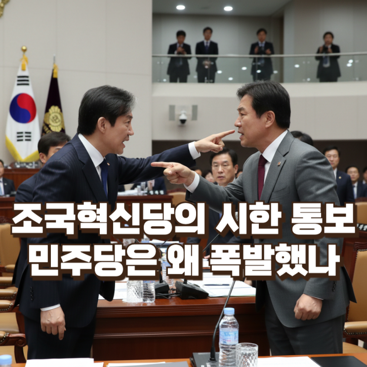  합당 데드라인이 만든 균열 : 조국혁신당의 시한 통보, 민주당은 왜 폭발했나