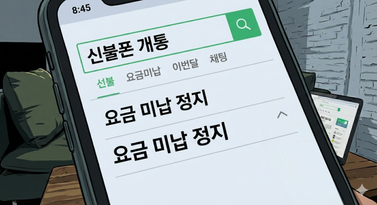  핸드폰 요금미납 정지로 선불폰 개통을 알아보고 있다면?