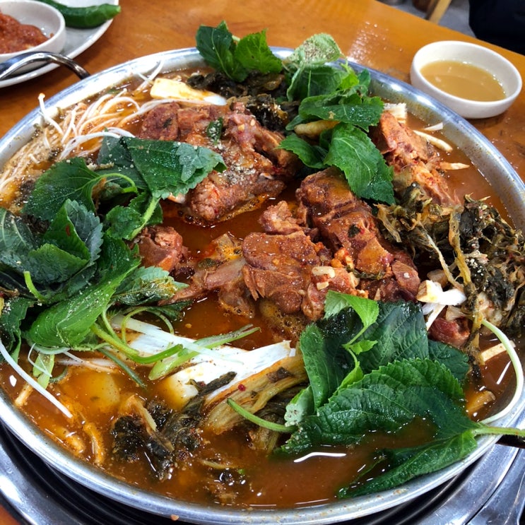  조마루감자탕 연수동 맛집 수제비 당면 볶음밥