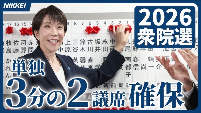  2026년 일본 중의원 선거: 자민당 압승, 중도 참패